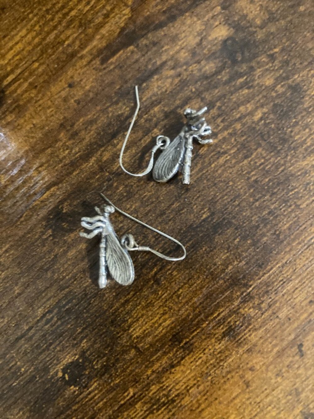 Sterling Silver Damsel Fly Dangle Earrings